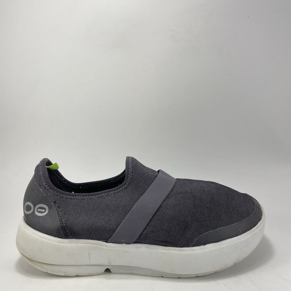Oofos OOmg Eezee Low Top Slip On Womens Size 7 Gray Blue Comfort Recovery